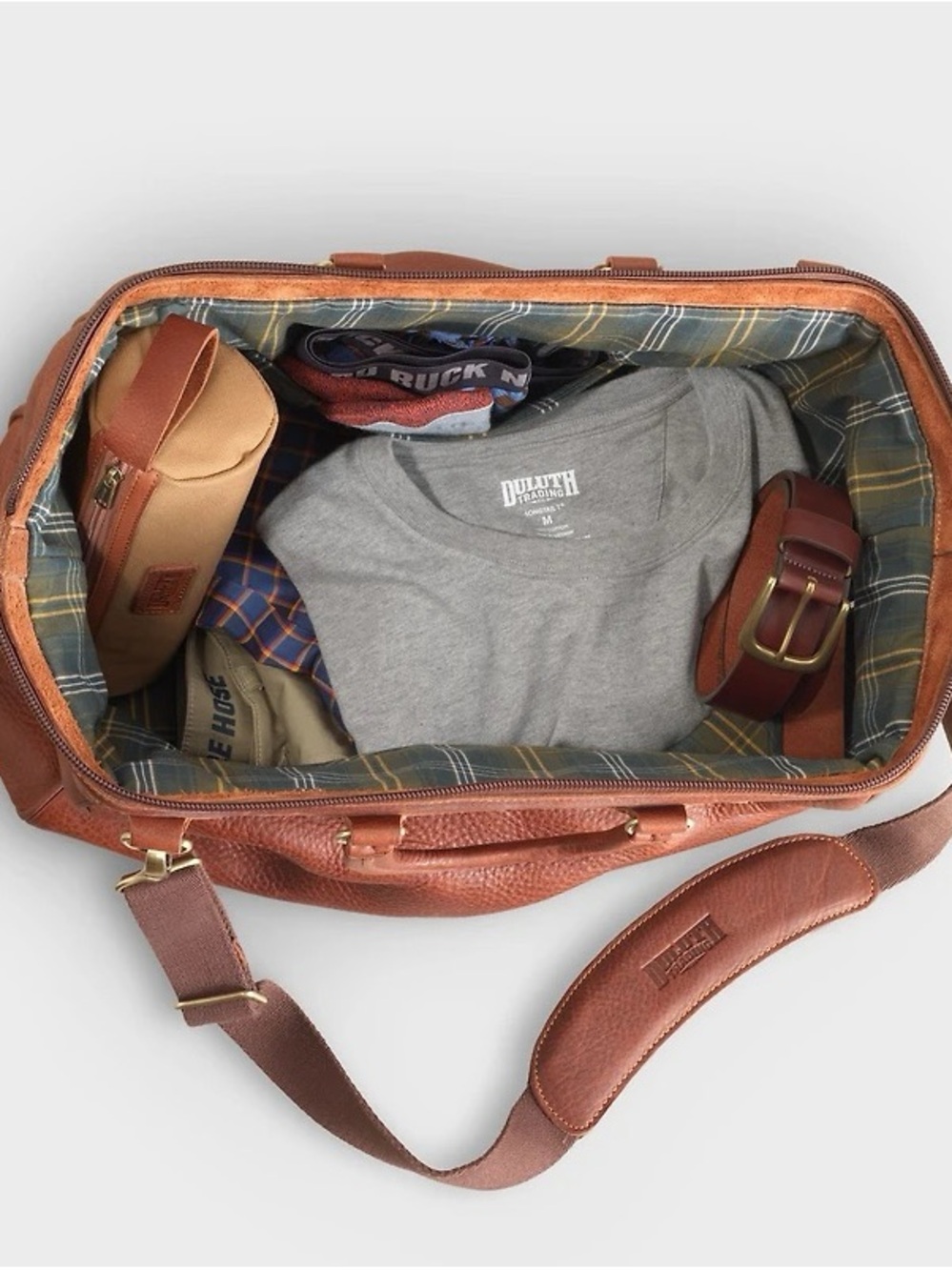 DULUTH TRADING CO Lifetime Leather AWOL Bag 2.0 NEW - Picture 5 of 6